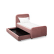 TOV Furniture Briella Performance Velvet Trundle Bed in Twin