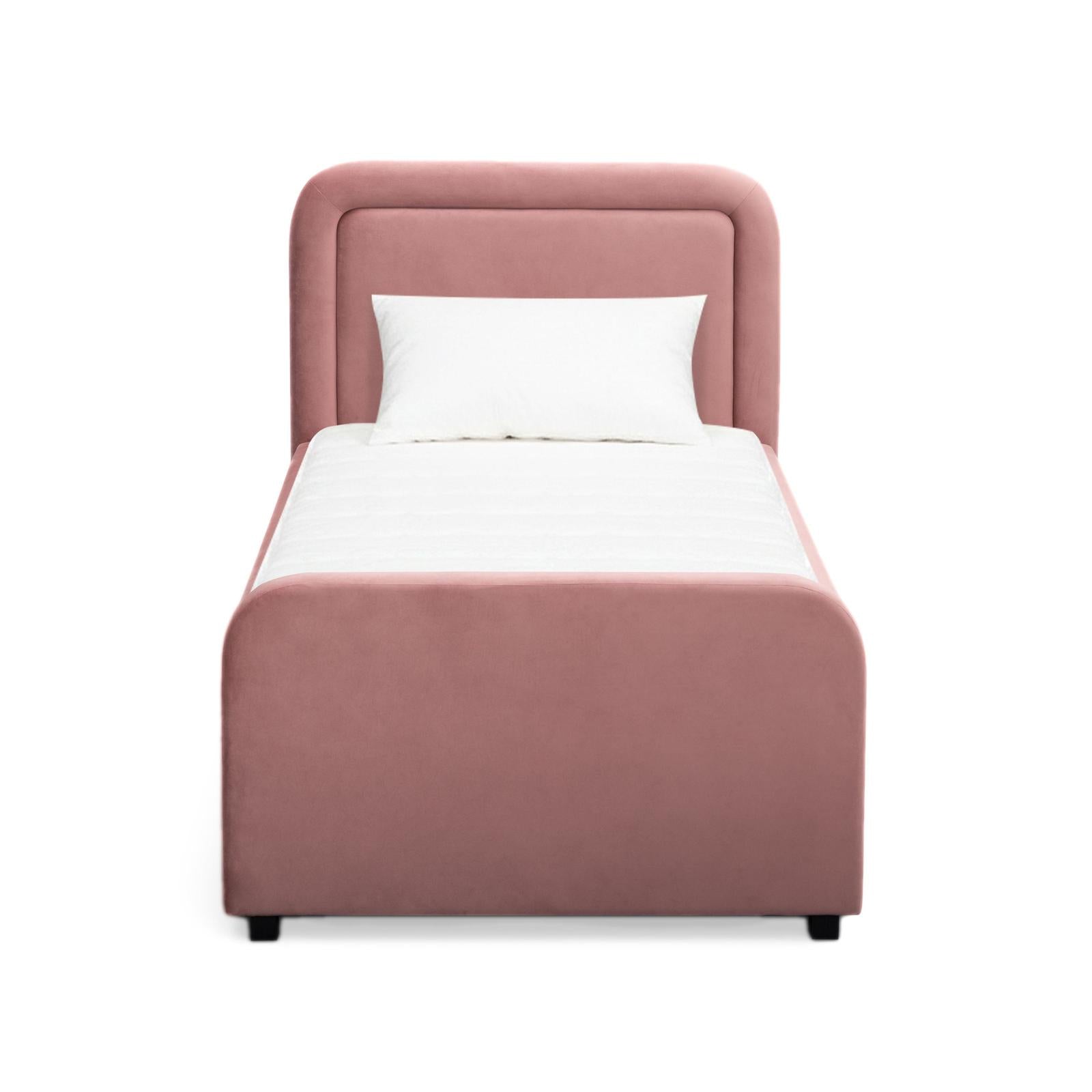 TOV Furniture Briella Performance Velvet Trundle Bed in Twin
