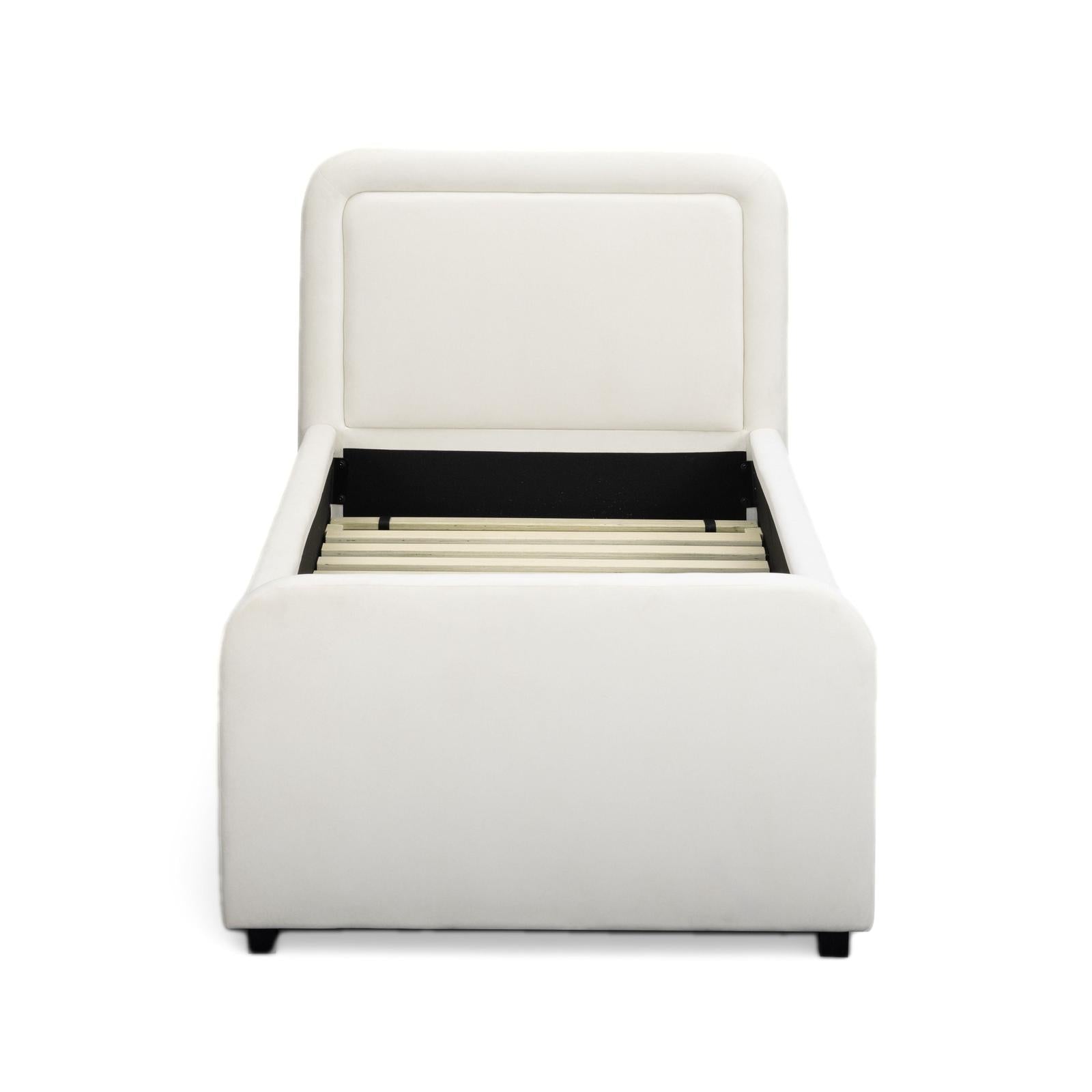 TOV Furniture Briella Performance Velvet Trundle Bed in Twin