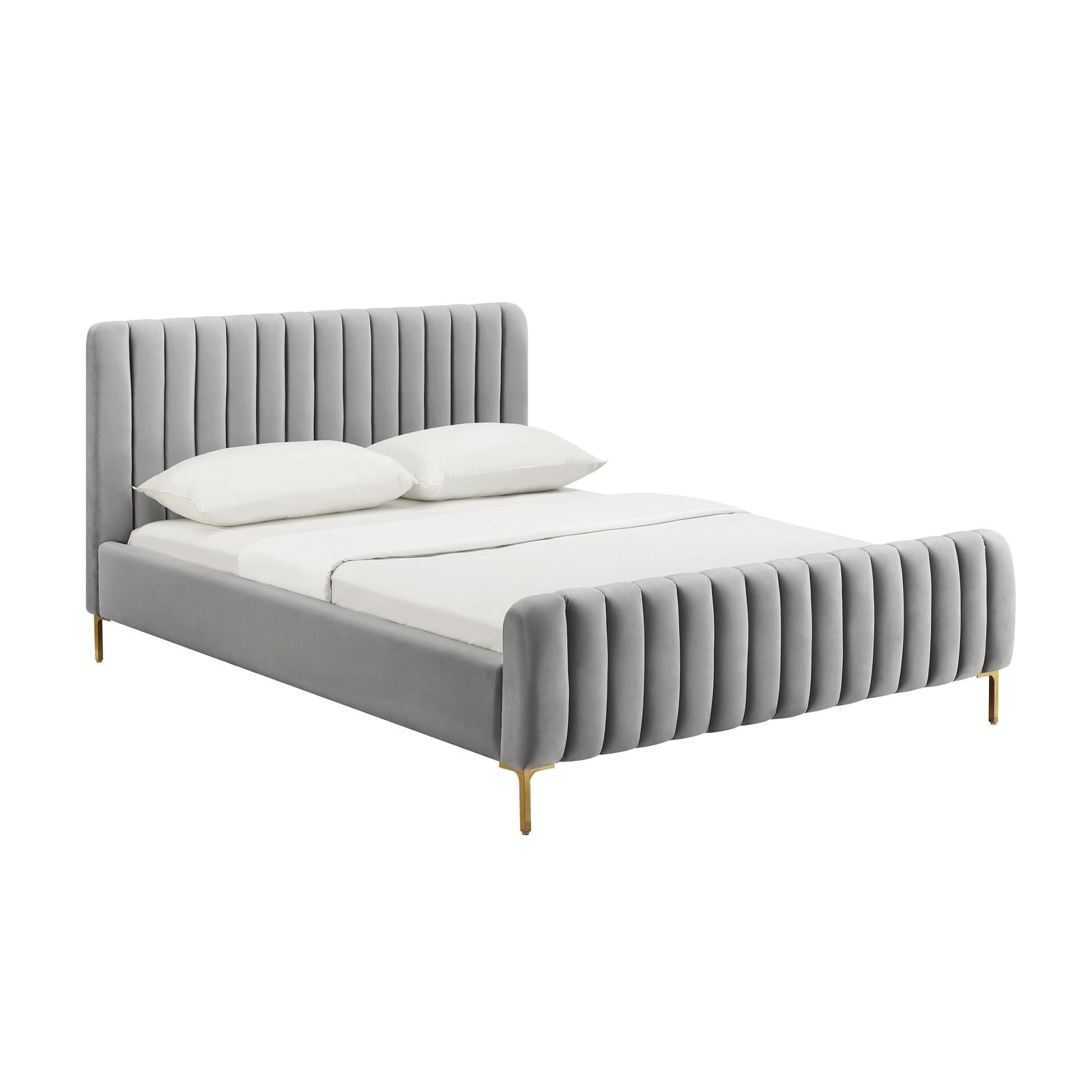 TOV Furniture Angela Queen Grey Bed