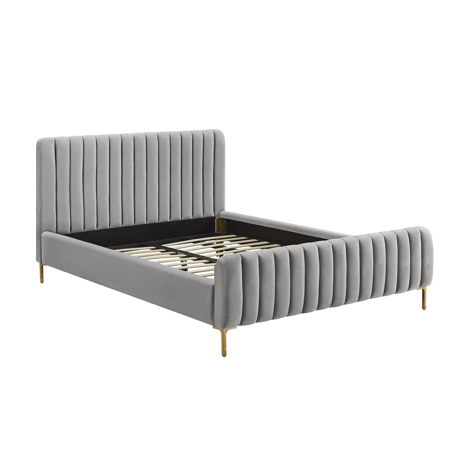 TOV Furniture Angela Queen Grey Bed