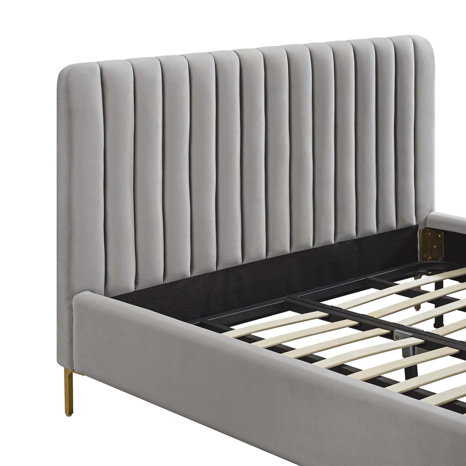TOV Furniture Angela Queen Grey Bed
