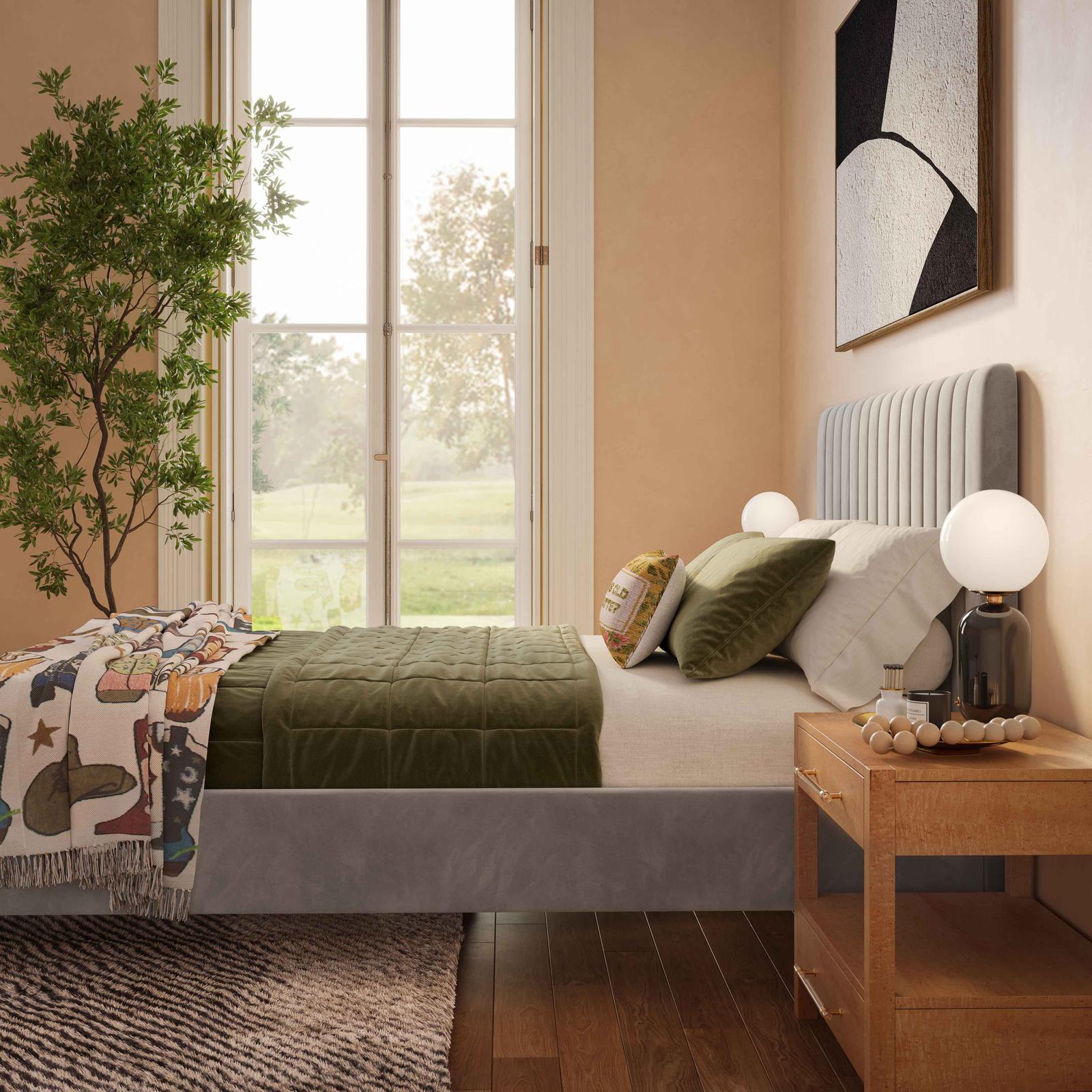 TOV Furniture Angela Queen Grey Bed