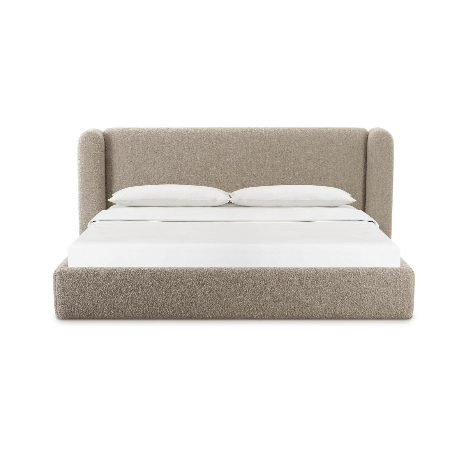 TOV Furniture Babette Tan Boucle Bed