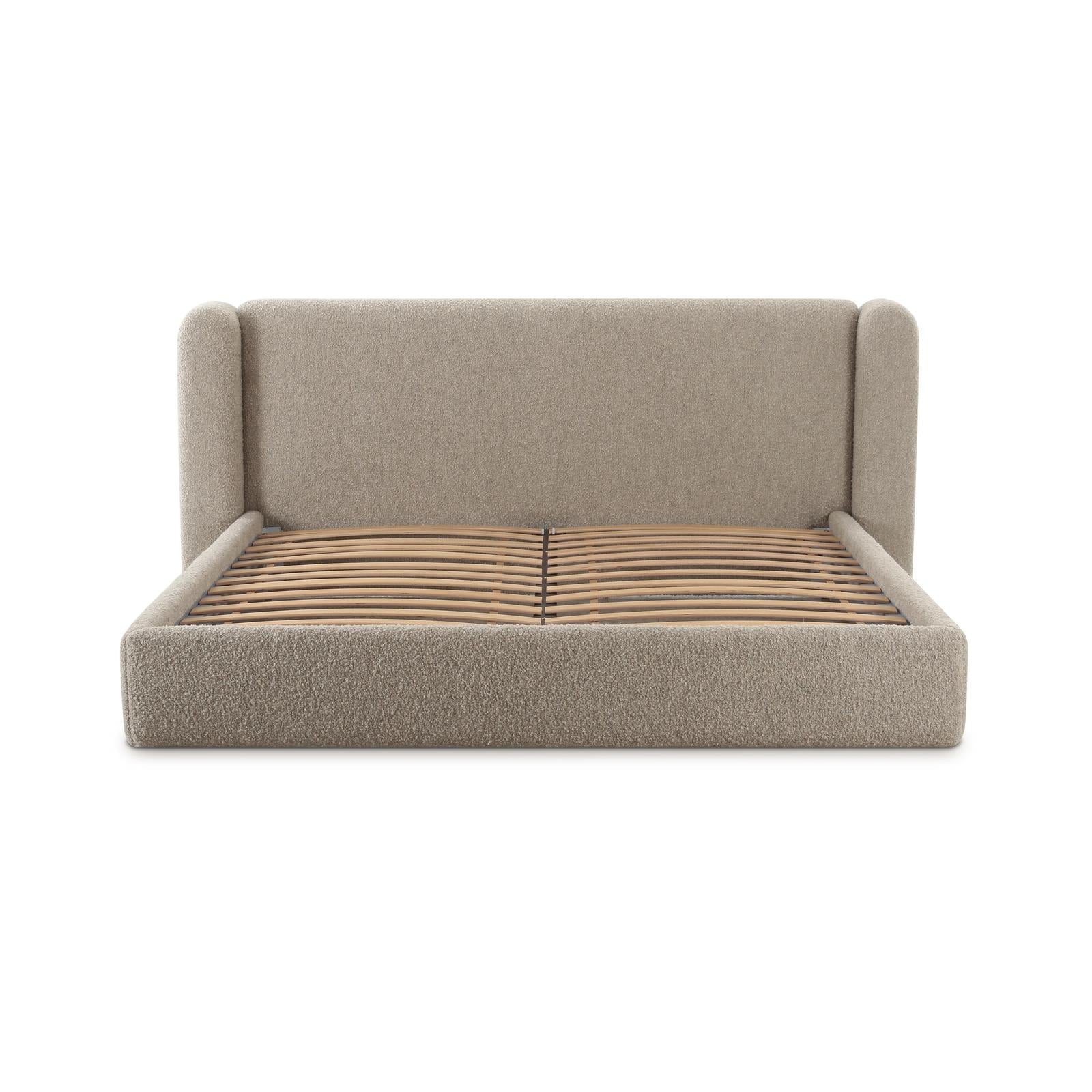 TOV Furniture Babette Tan Boucle Bed