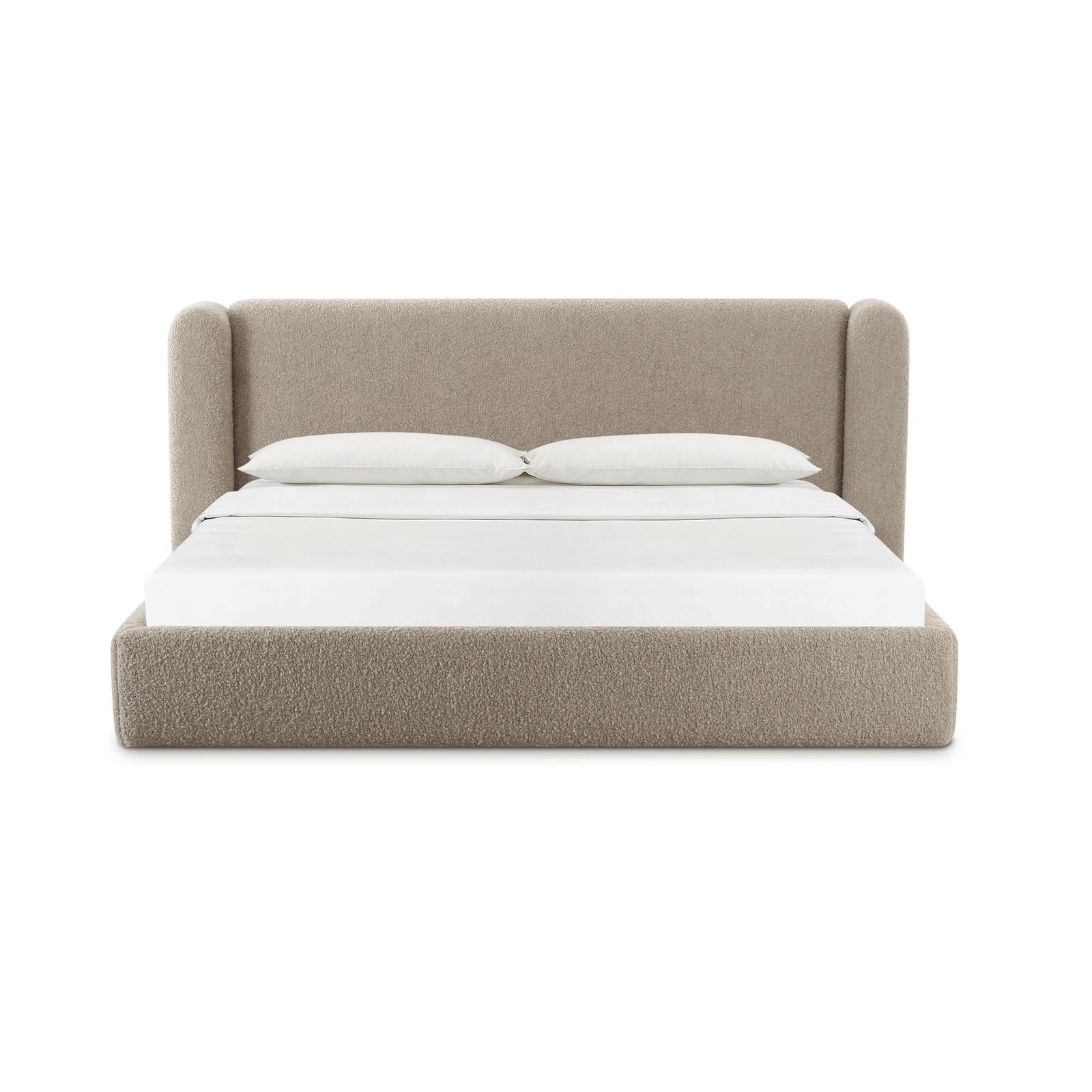 TOV Furniture Babette Tan Boucle Bed