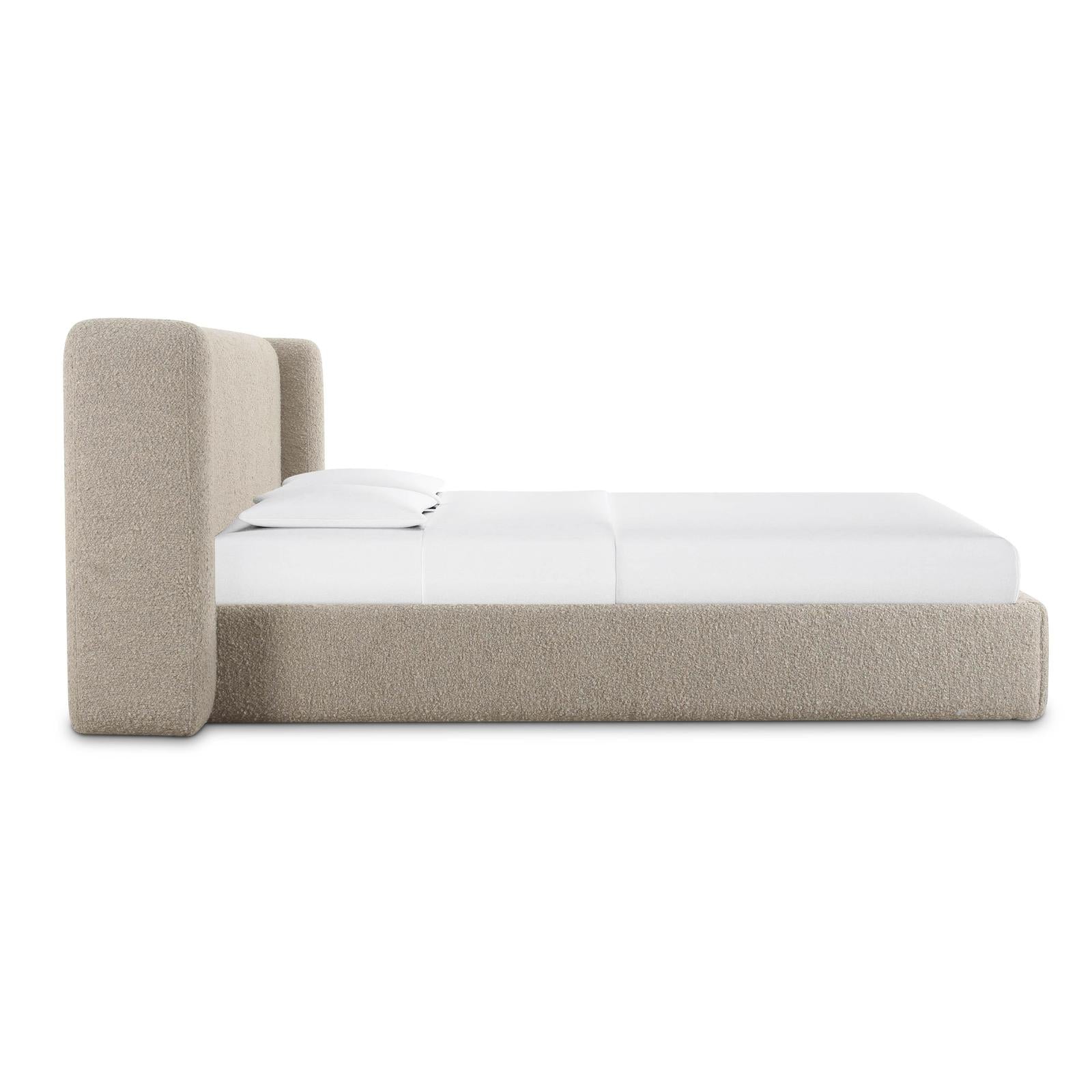 TOV Furniture Babette Tan Boucle Bed