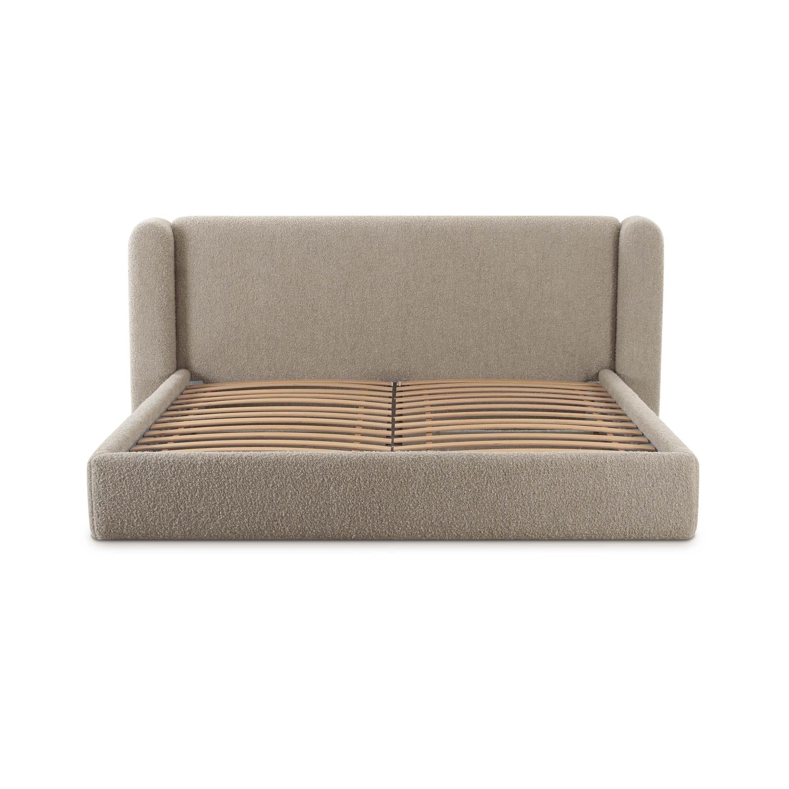 TOV Furniture Babette Tan Boucle Bed