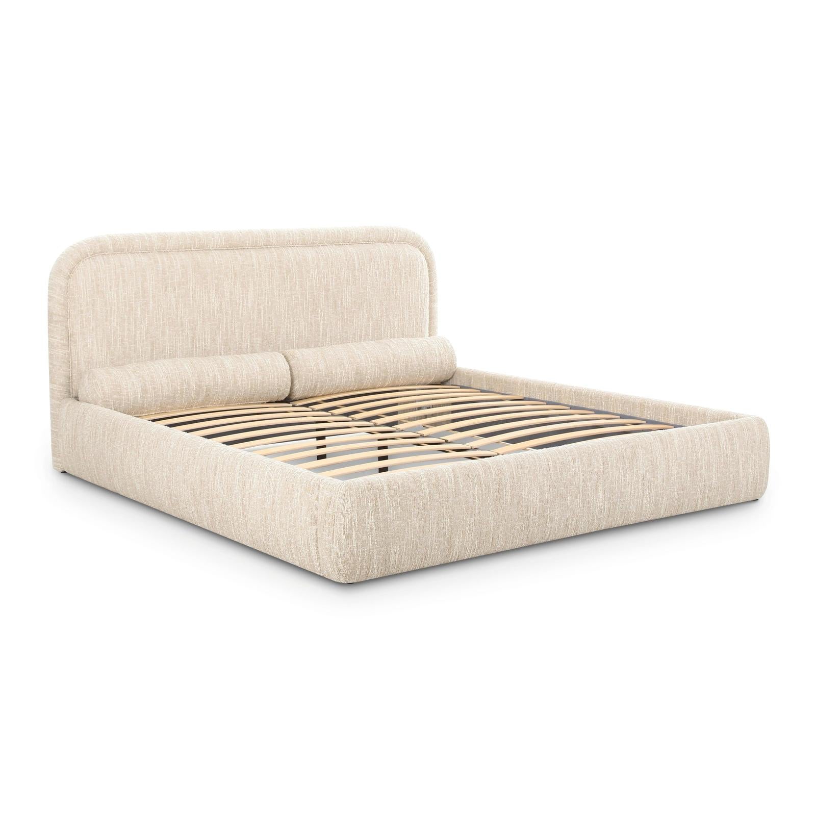 TOV Furniture Murielle Taupe Textured Boucle Bed