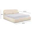 TOV Furniture Murielle Taupe Textured Boucle Bed