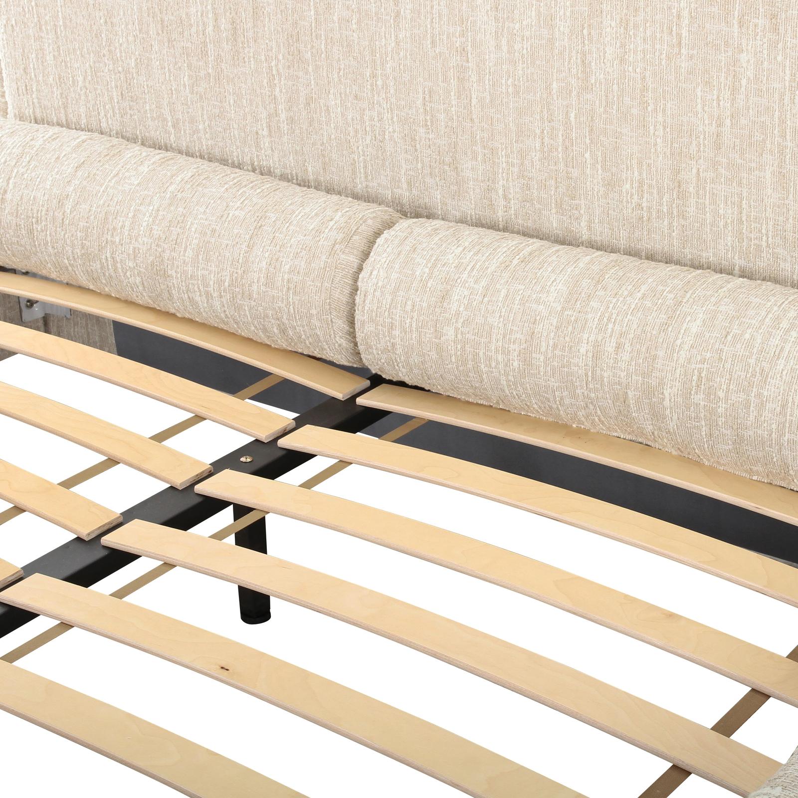 TOV Furniture Murielle Taupe Textured Boucle Bed