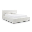 TOV Furniture Meena Cream Upcycled Linen Storage Bed