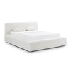 TOV Furniture Meena Cream Upcycled Linen Storage Bed