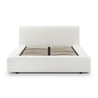 TOV Furniture Meena Cream Upcycled Linen Storage Bed