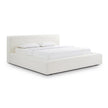 TOV Furniture Meena Cream Upcycled Linen Storage Bed