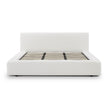 TOV Furniture Meena Cream Upcycled Linen Storage Bed