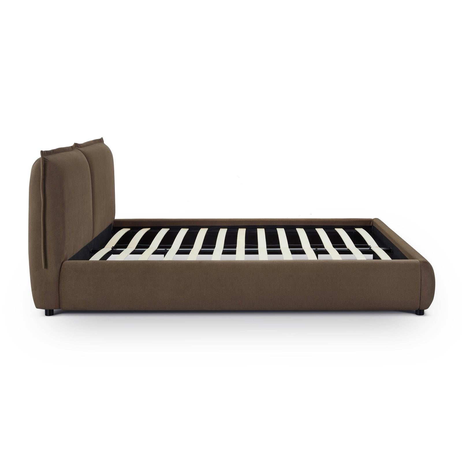 TOV Furniture Mel Faux Mohair Bed