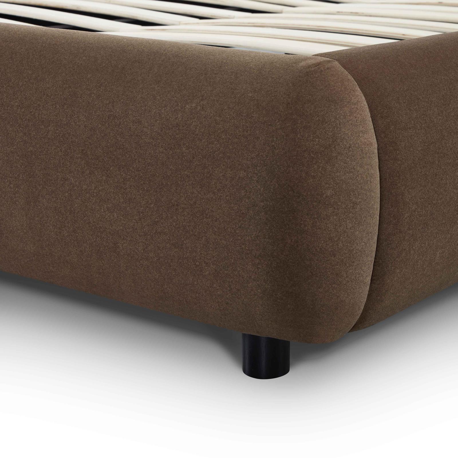 TOV Furniture Mel Faux Mohair Bed