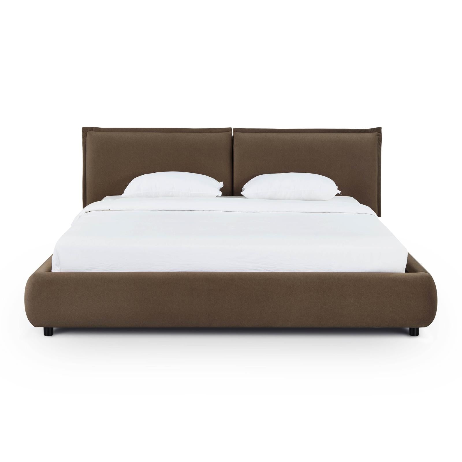 TOV Furniture Mel Faux Mohair Bed