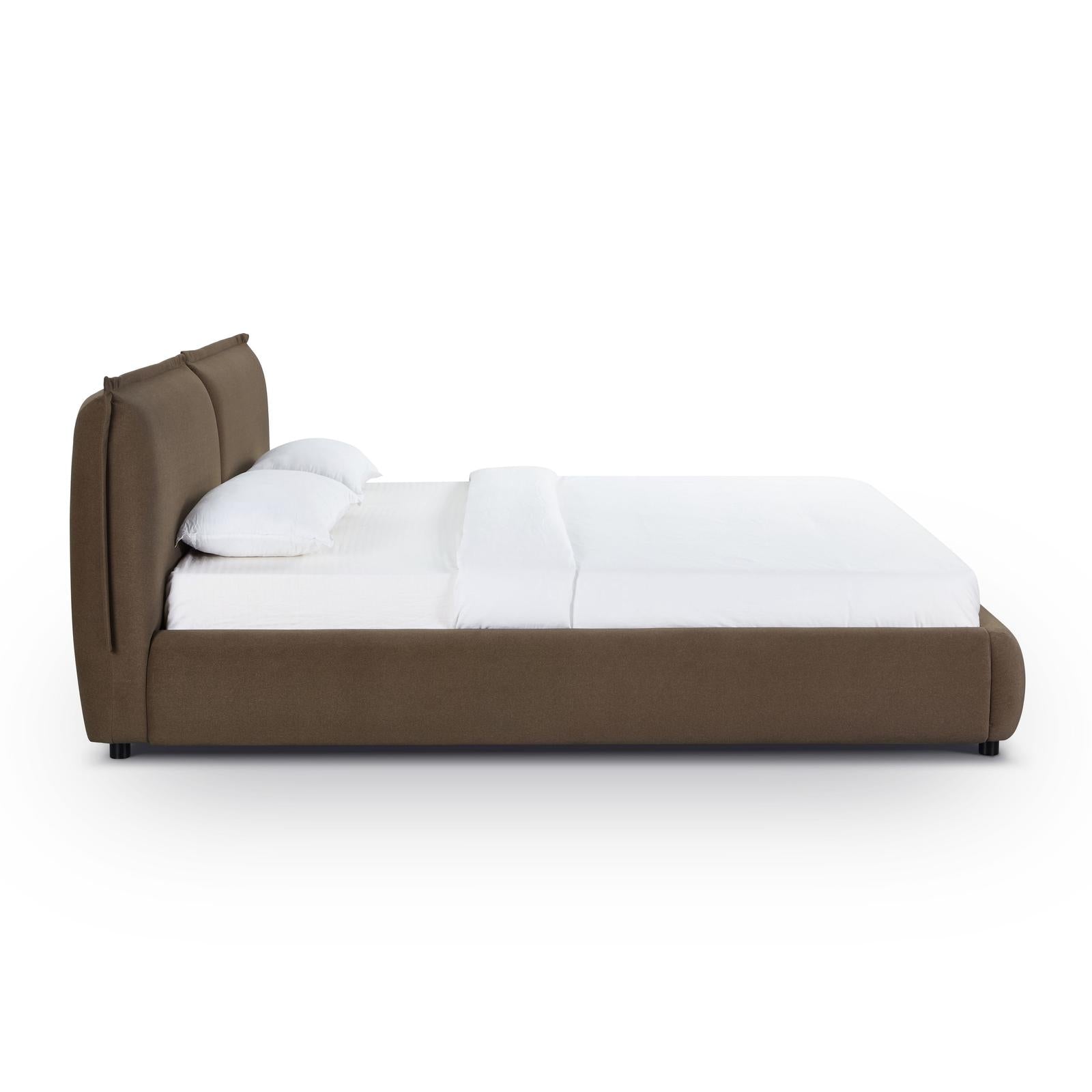 TOV Furniture Mel Faux Mohair Bed