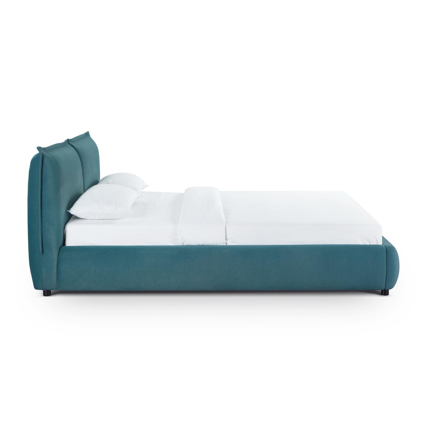 TOV Furniture Mel Faux Mohair Bed
