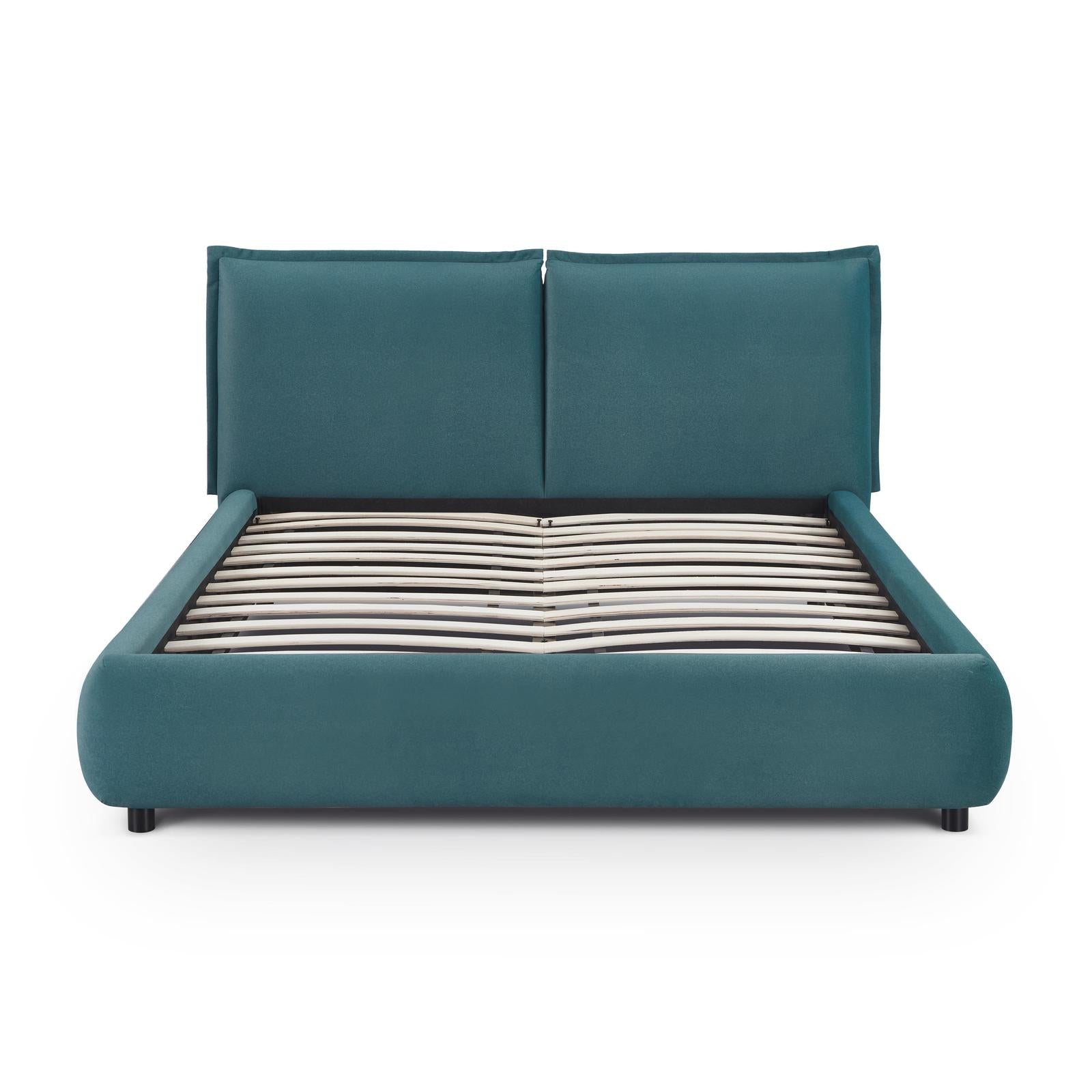 TOV Furniture Mel Faux Mohair Bed