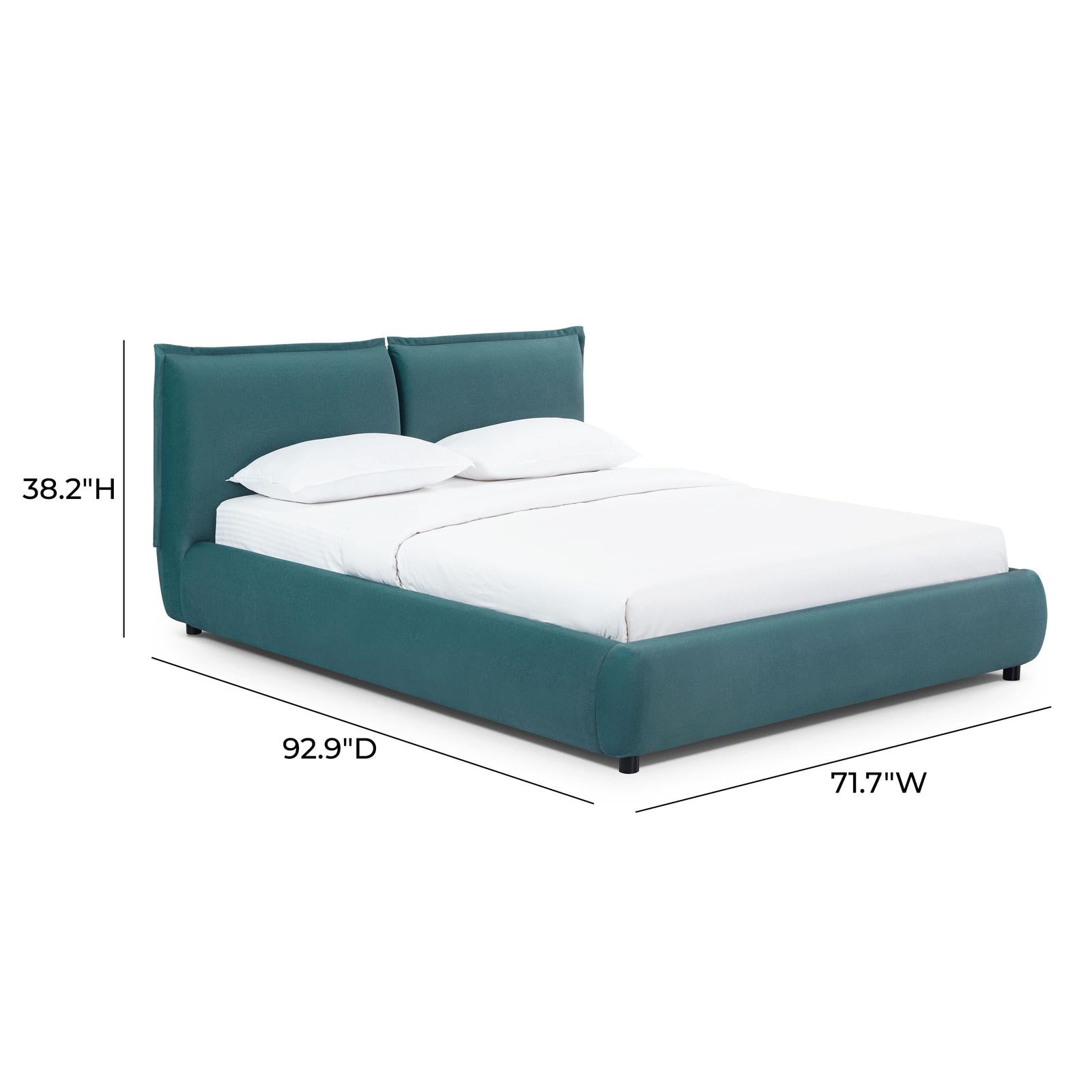 TOV Furniture Mel Faux Mohair Bed