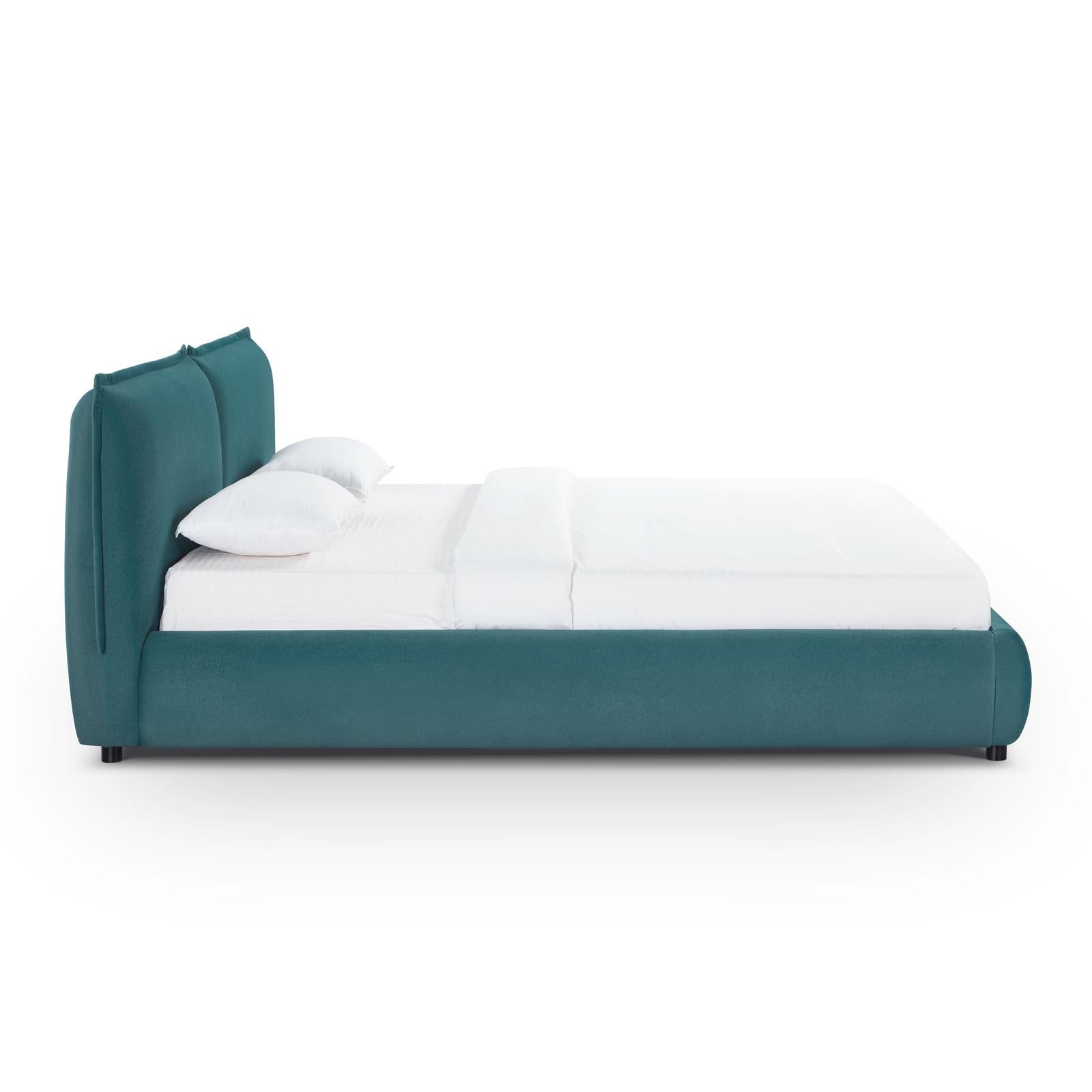 TOV Furniture Mel Faux Mohair Bed