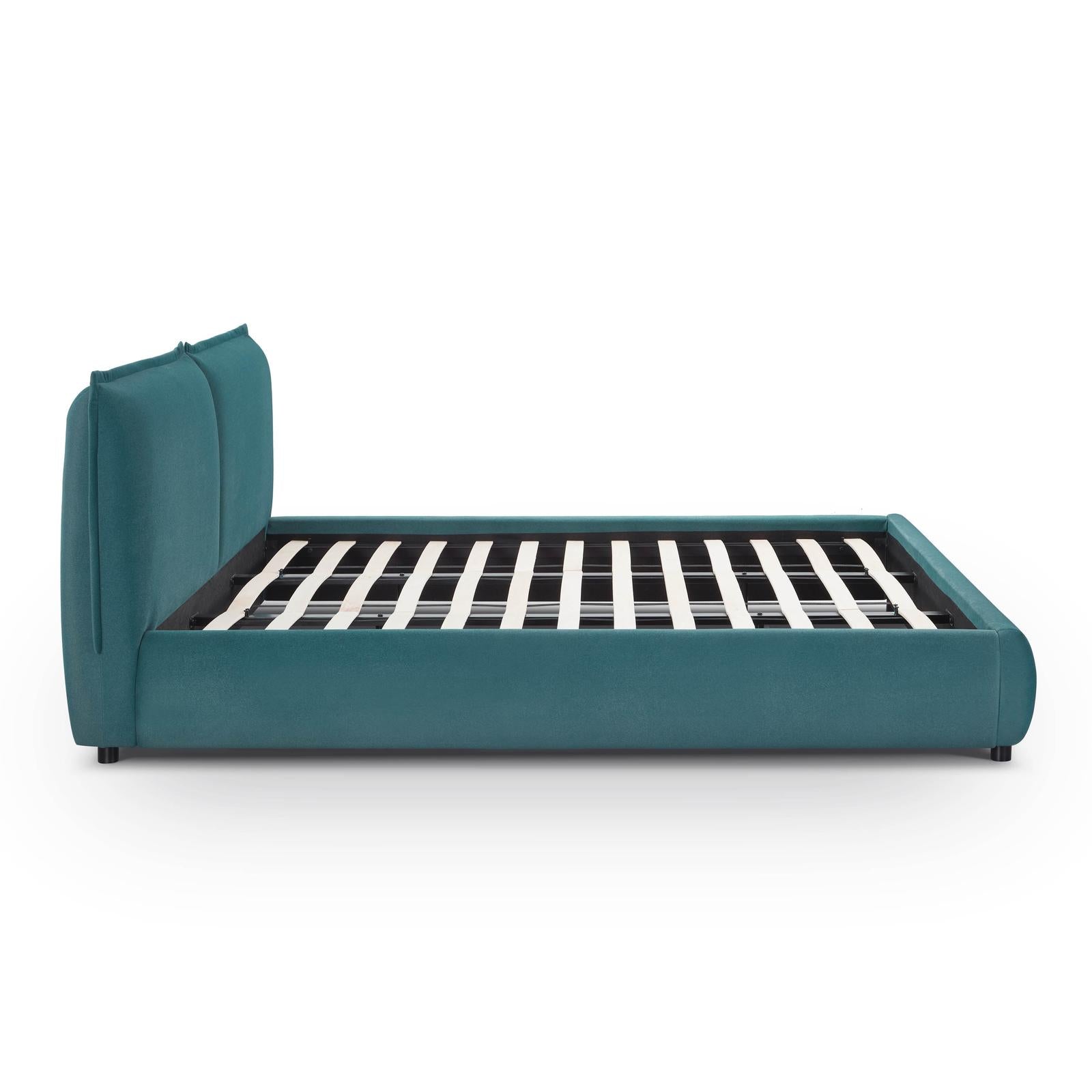 TOV Furniture Mel Faux Mohair Bed