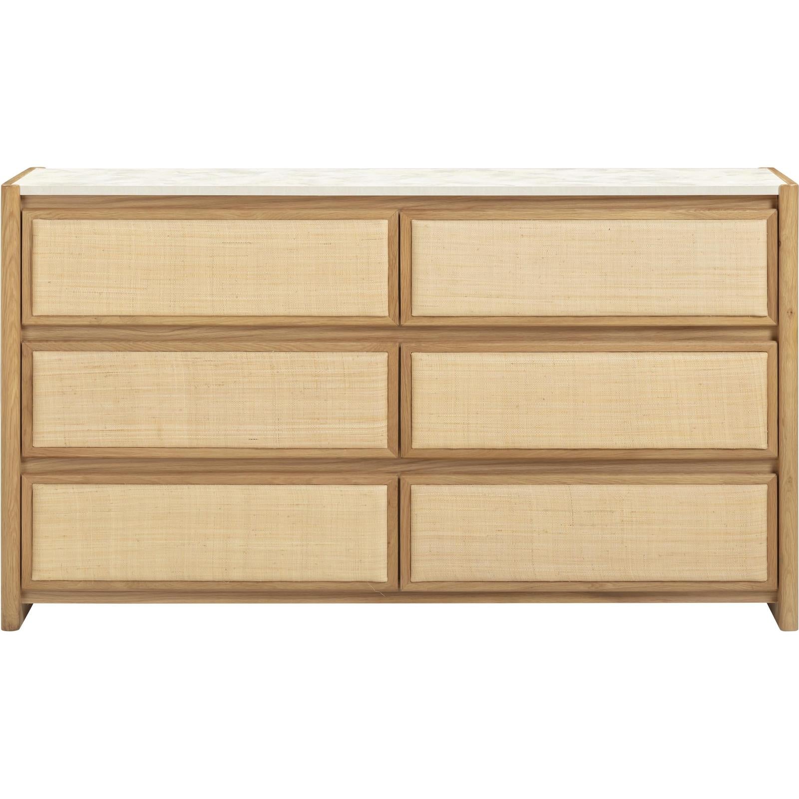 TOV Furniture Paige Natural Oak Drawer Dresser