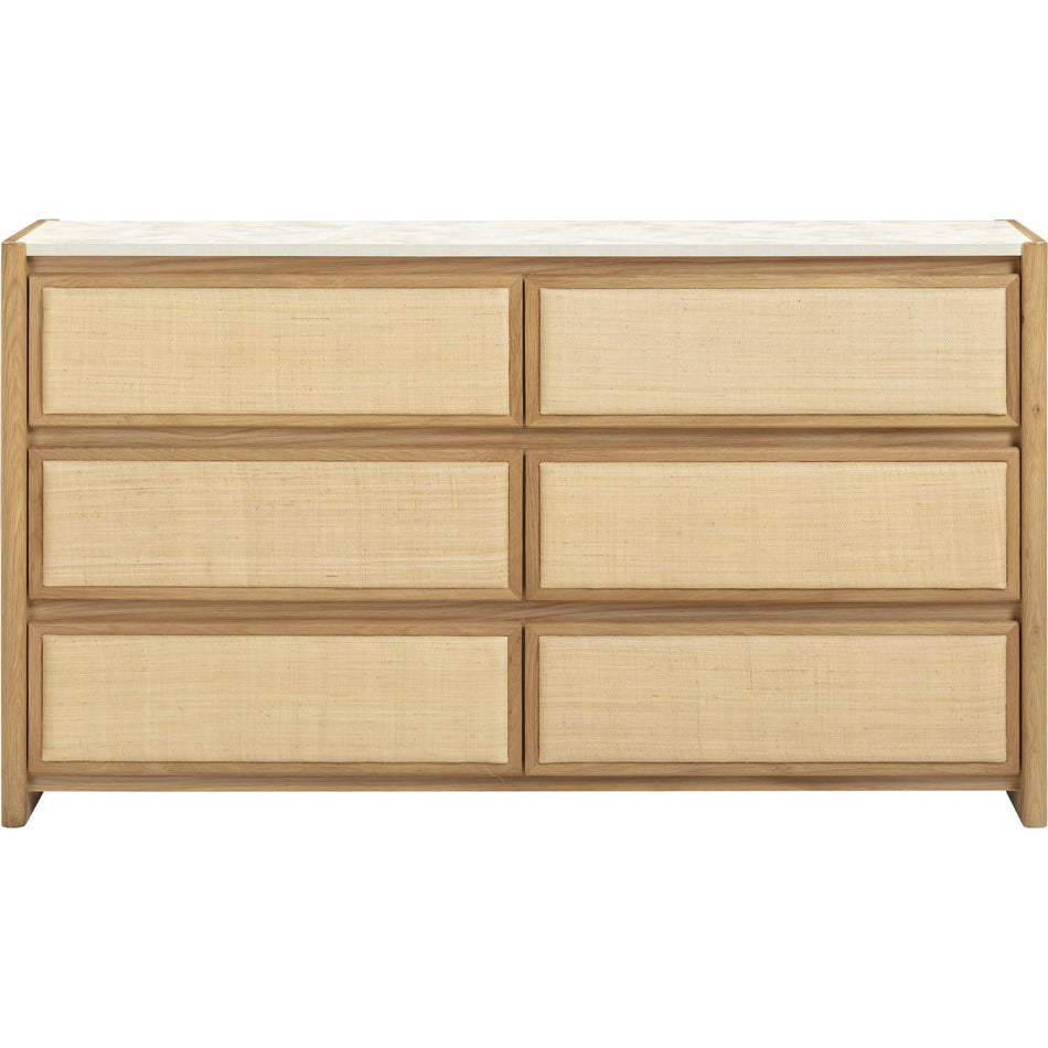 TOV Furniture Paige Natural Oak Drawer Dresser