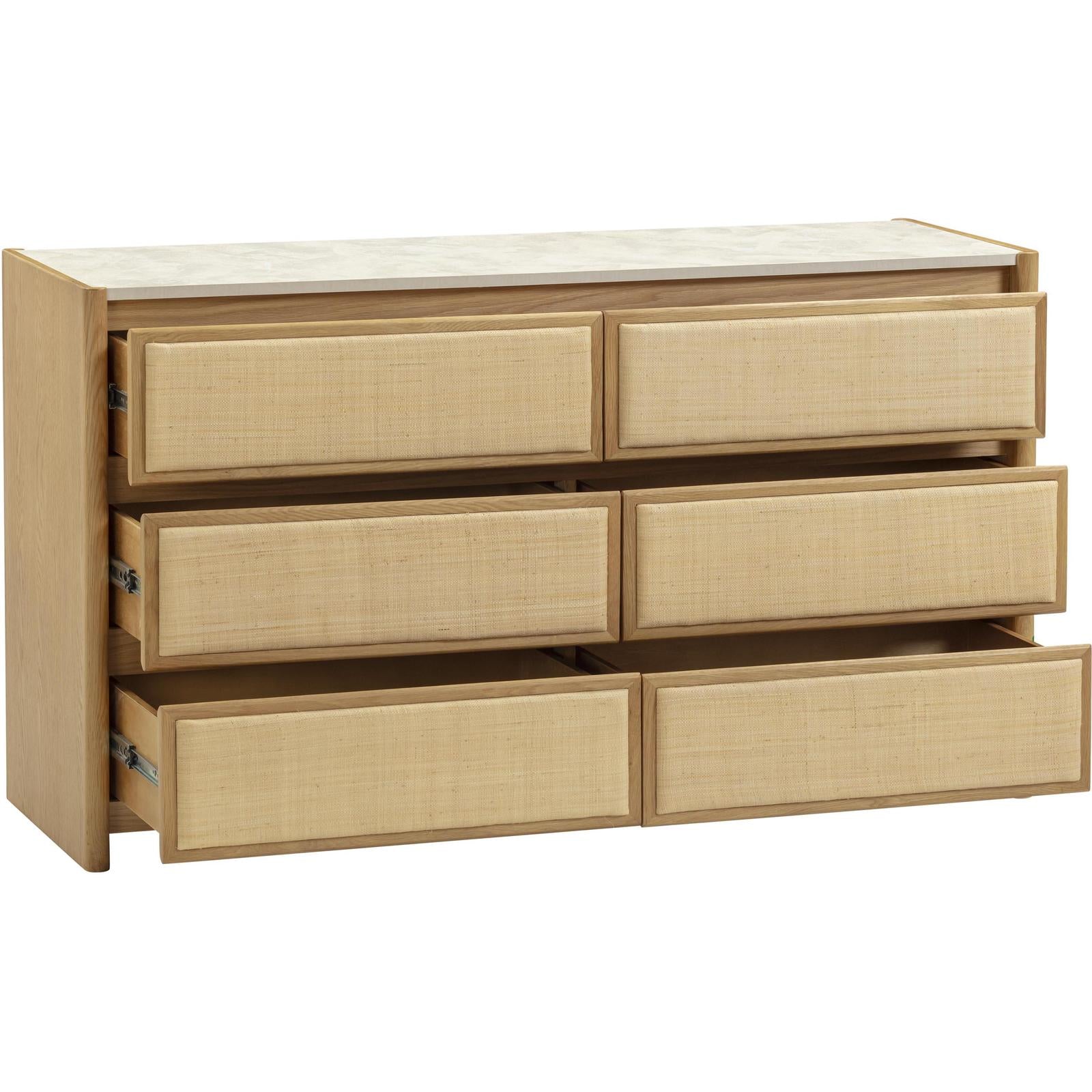TOV Furniture Paige Natural Oak Drawer Dresser