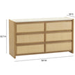 TOV Furniture Paige Natural Oak Drawer Dresser