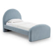 TOV Furniture Moon Chambray Blue Chenille Twin Bed