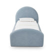 TOV Furniture Moon Chambray Blue Chenille Twin Bed