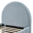 TOV Furniture Moon Chambray Blue Chenille Twin Bed