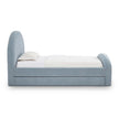 TOV Furniture Moon Chambray Blue Chenille Twin Bed