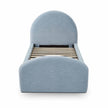TOV Furniture Moon Chambray Blue Chenille Twin Bed