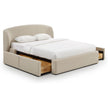TOV Furniture Corey Upcycled Performance Linen Storage Bed