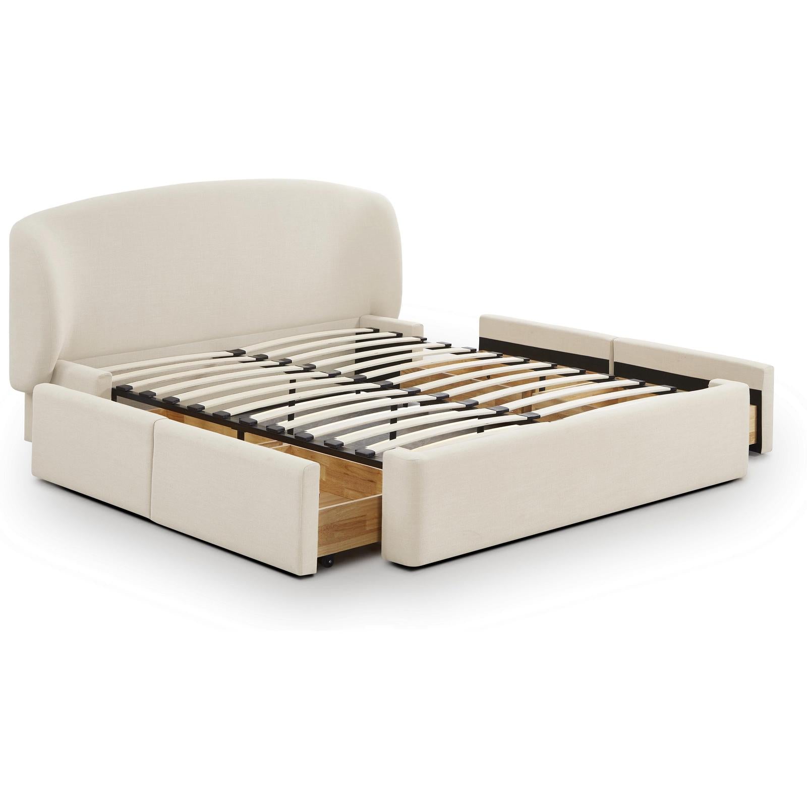 TOV Furniture Corey Upcycled Performance Linen Storage Bed
