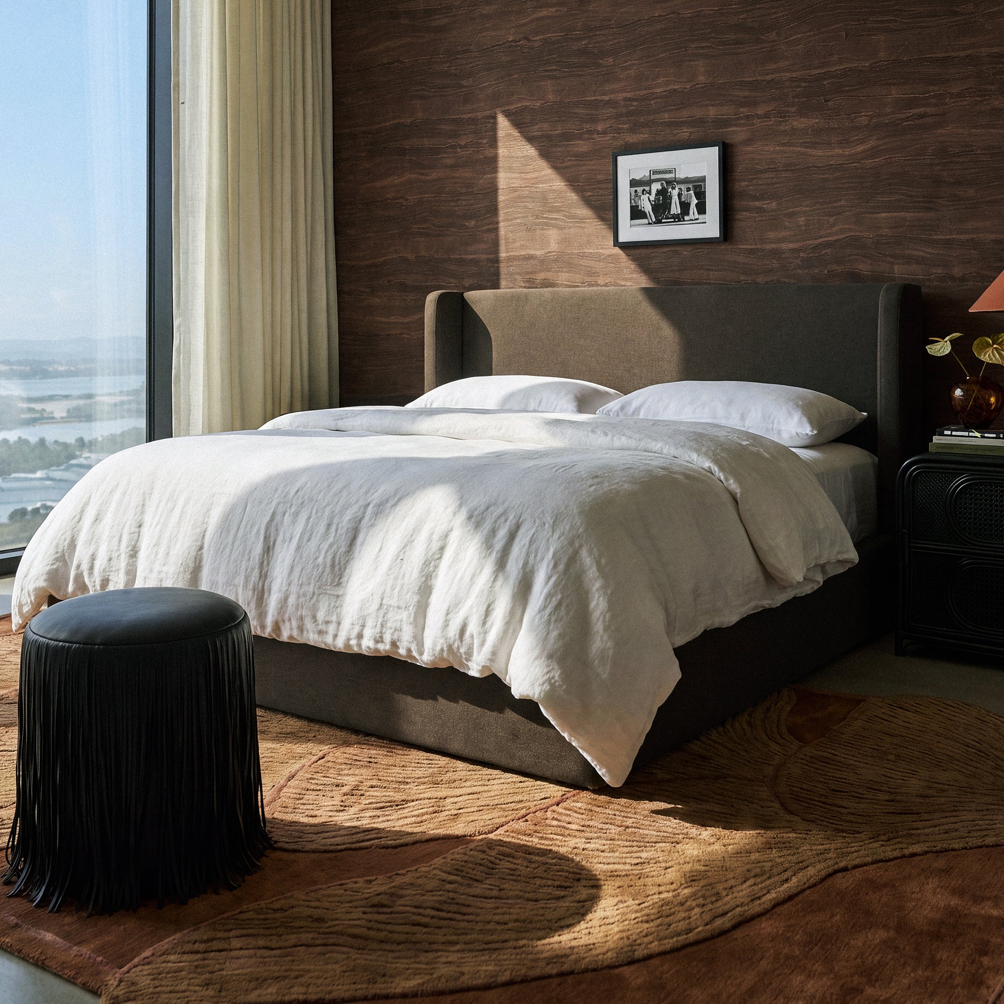 TOV Furniture Harmony Performance Chenille Storage Queen Bed