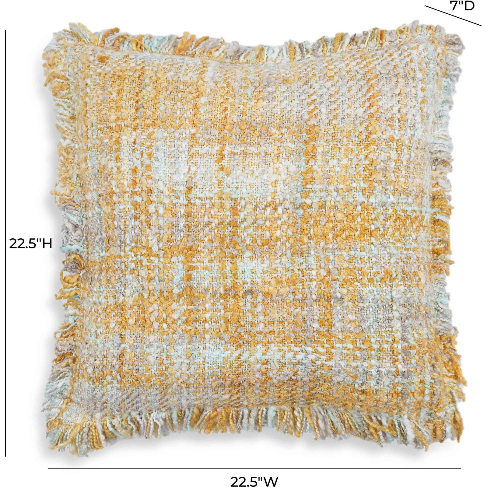 TOV Furniture Frazzle Textured Square Throw Pillow