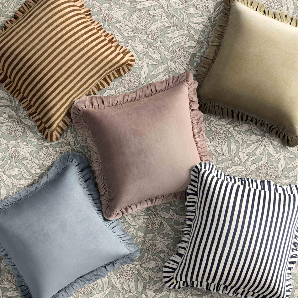 TOV Furniture Alessia Distressed Velvet Square Throw Pillow