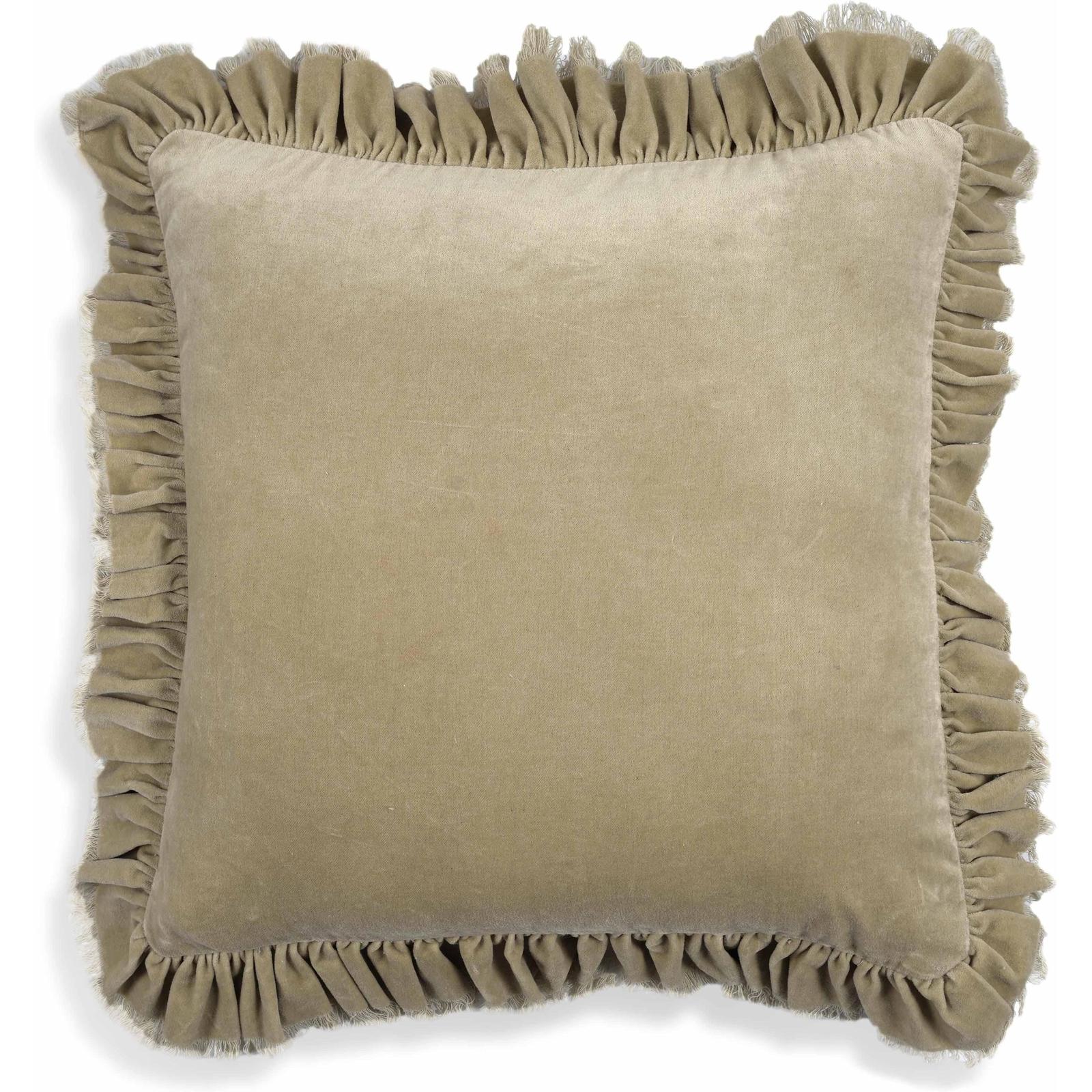 TOV Furniture Alessia Distressed Velvet Square Throw Pillow