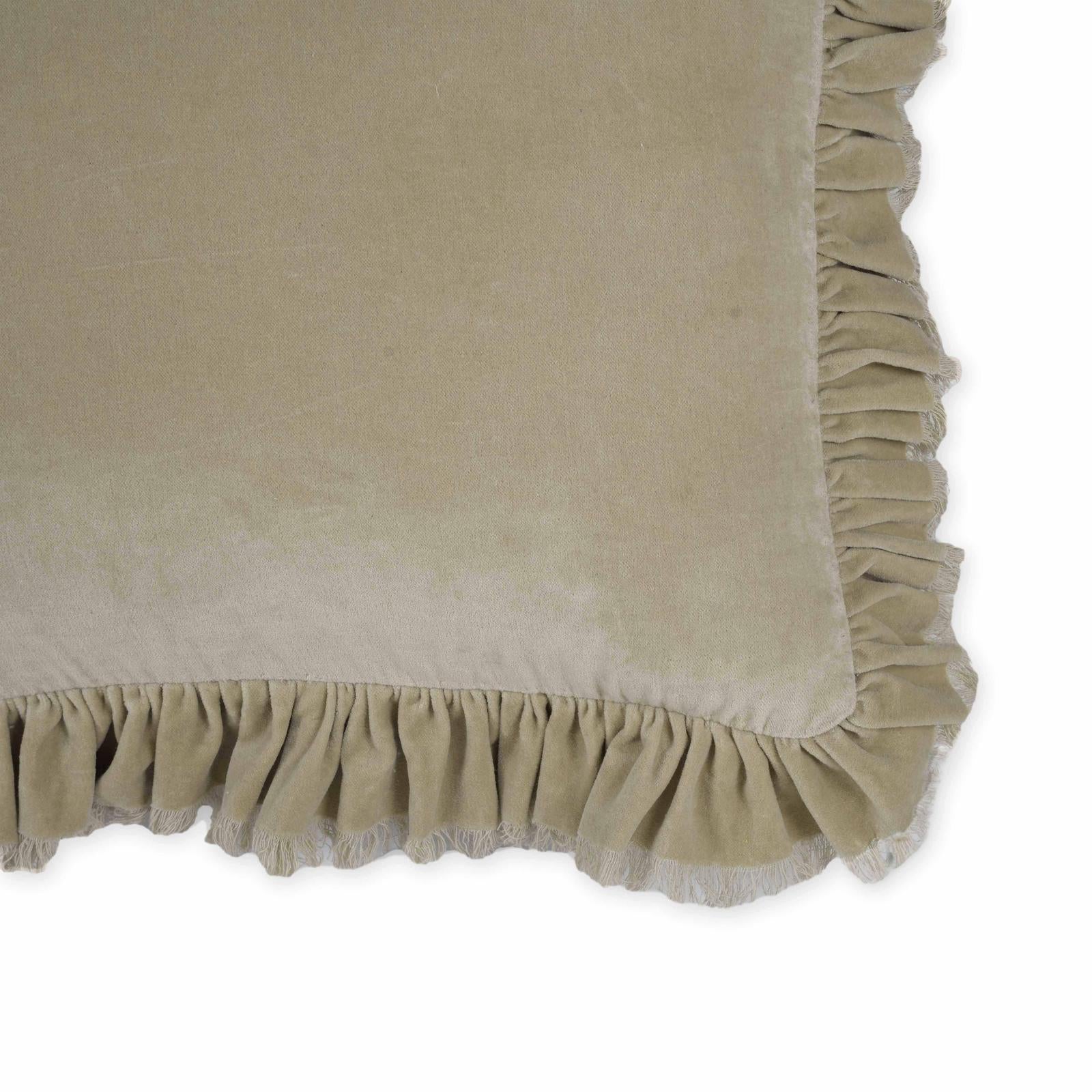 TOV Furniture Alessia Distressed Velvet Square Throw Pillow