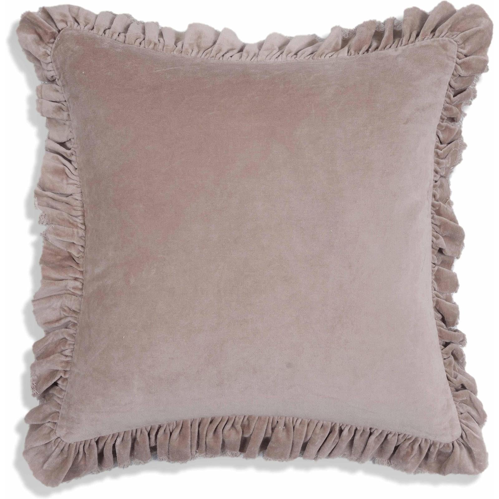 TOV Furniture Alessia Distressed Velvet Square Throw Pillow