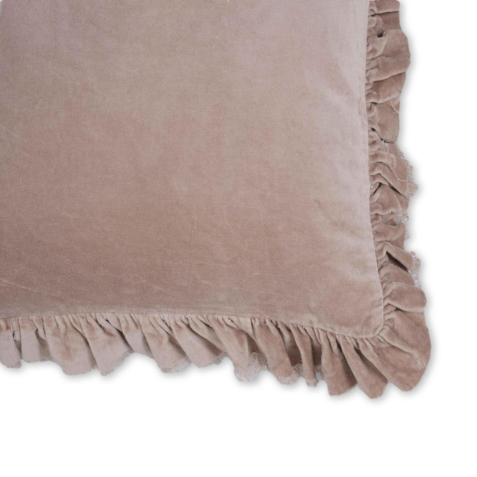 TOV Furniture Alessia Distressed Velvet Square Throw Pillow