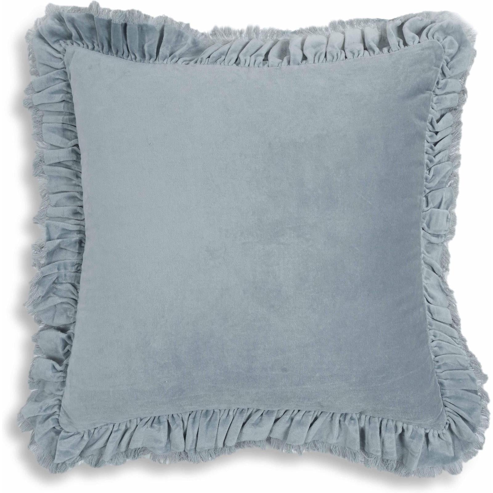 TOV Furniture Alessia Distressed Velvet Square Throw Pillow
