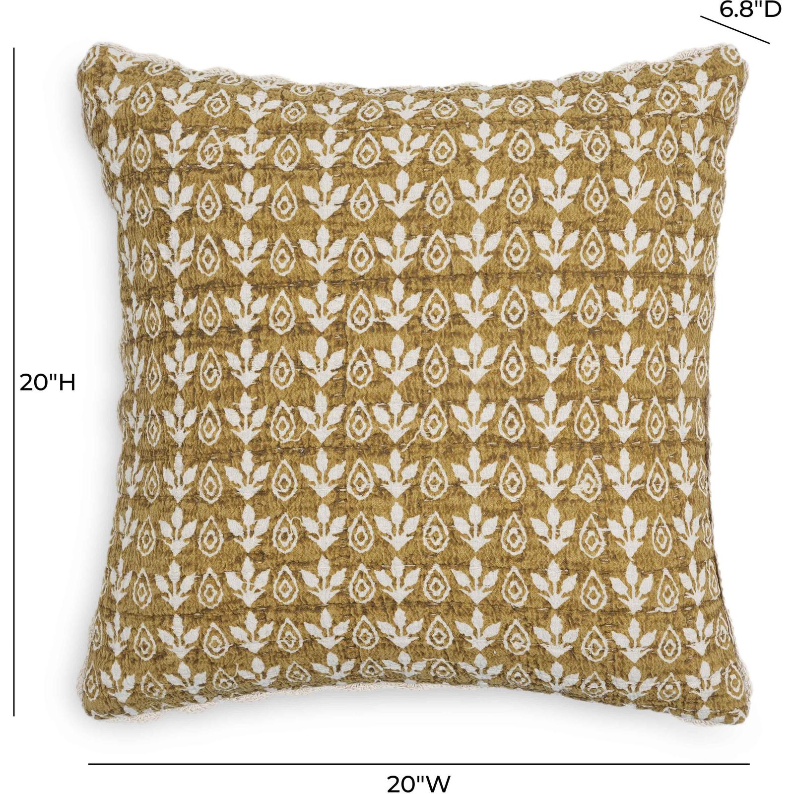 TOV Furniture Harvest Printed Cotton Throw Pillow