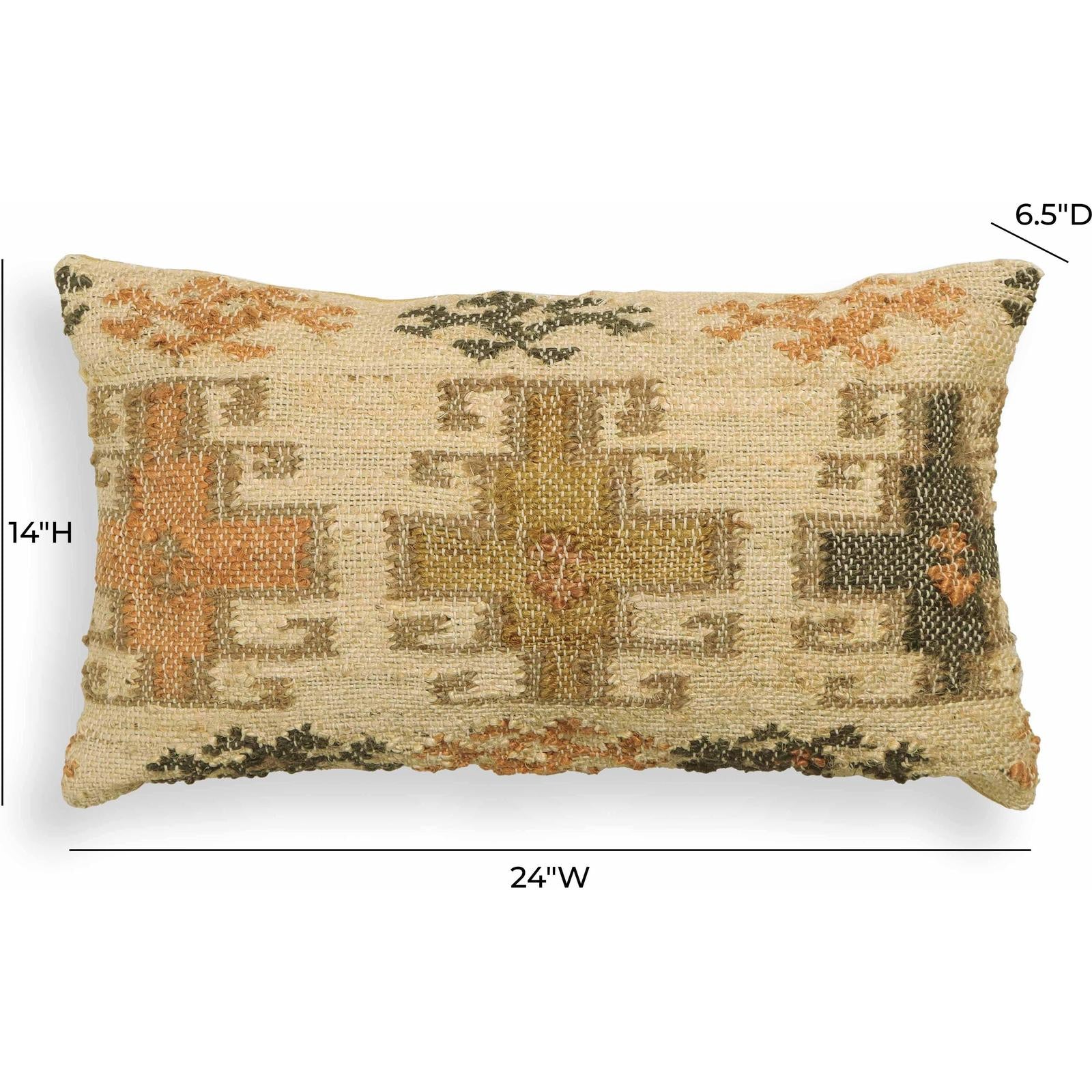 TOV Furniture Sephine Cotton Rectangular Throw Pillow